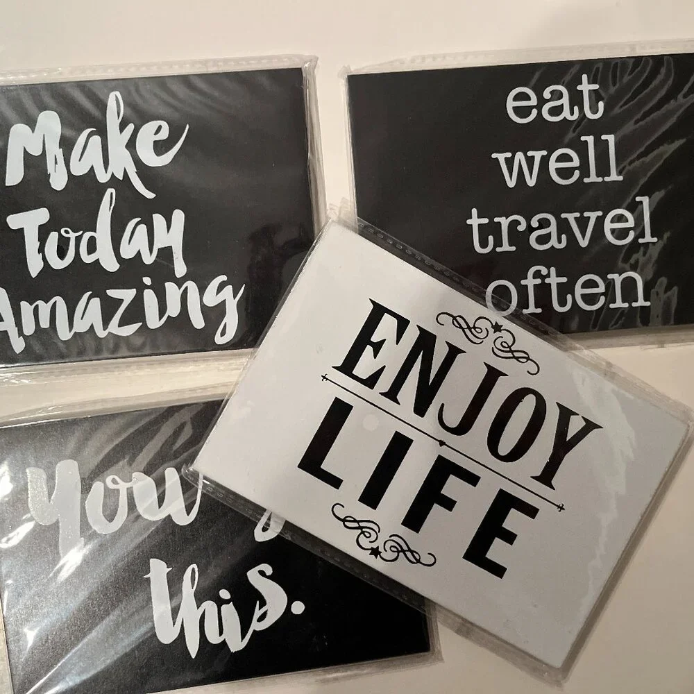 Inspirational Wooden Postcards (So Much Fun!) (Set of‎ 4) (p/s)
